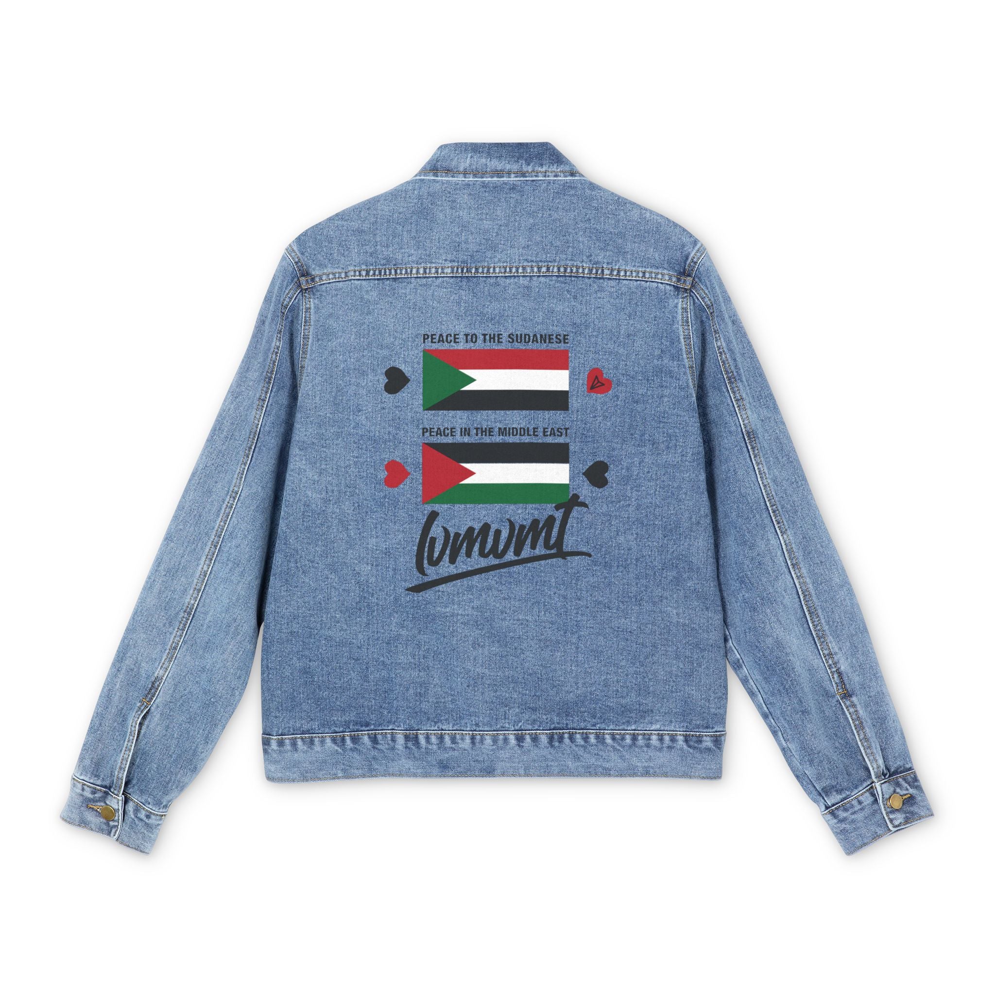 Peace Flags Denim Jacket